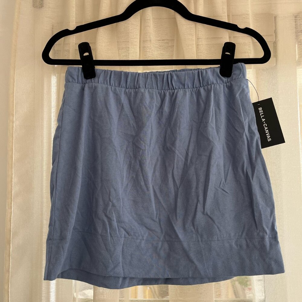 Bella + Canvas Light Blue Cotton Skirt